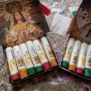 set de velas devocionales "luz de fe"