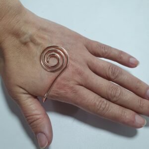 anillo de palma "espiral de cobre" – conductor de energía y equilibrio
