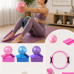 Kit de Pilates & Yoga de 5 Piezas | Entrenamiento, Tonificación y Movilidad en Casa