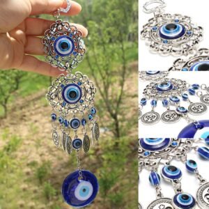 Colgante Ojo Turco Protector de Cristal para Decoración y Buena Suerte