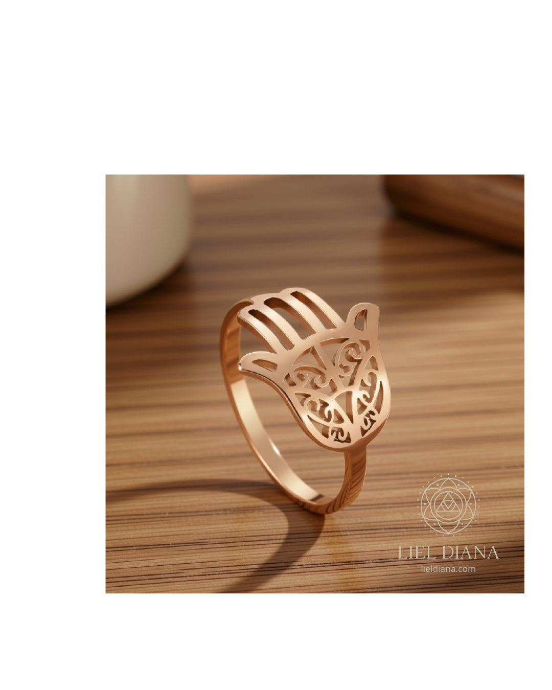 Anillo Mano de Fátima de Acero Inoxidable - Imagen 2
