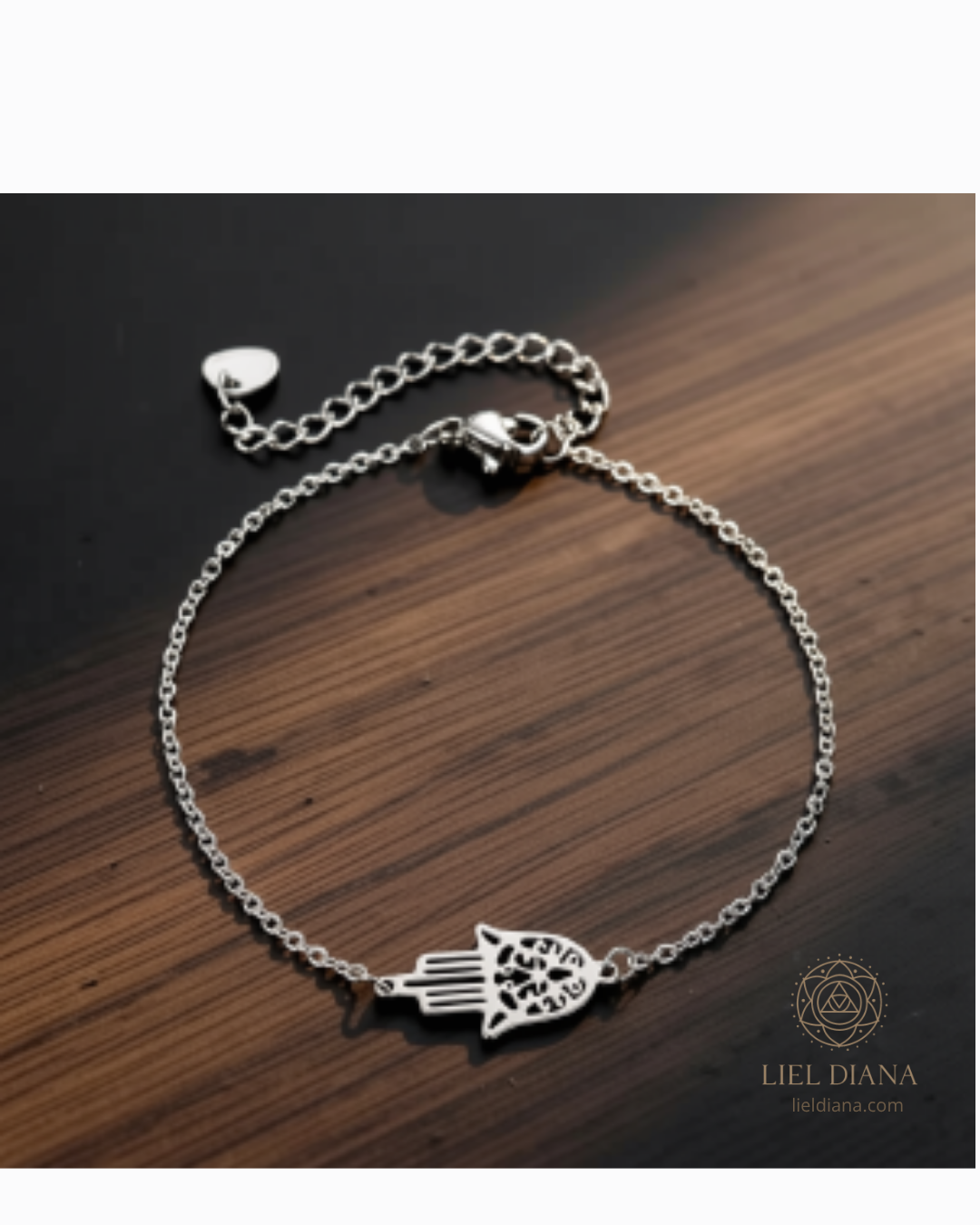 Pulsera Mano de Fátima de Acero Inoxidable Ajustable