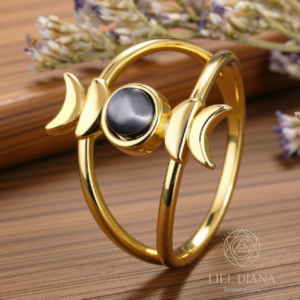 Anillo Místico de Sol y Luna – Ajustable