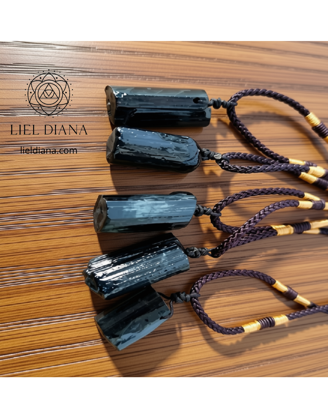 Colgante de Turmalina Negra Natural en Bruto – Amuleto de Protección Energética - Imagen 3