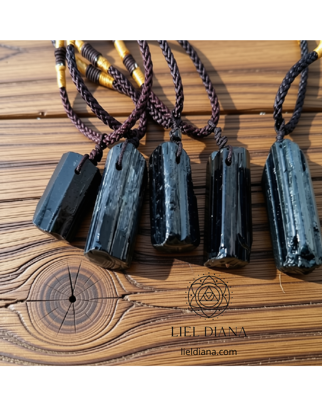 Colgante de Turmalina Negra Natural en Bruto – Amuleto de Protección Energética - Imagen 6
